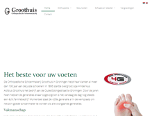 Tablet Screenshot of groothuisschoenen.nl